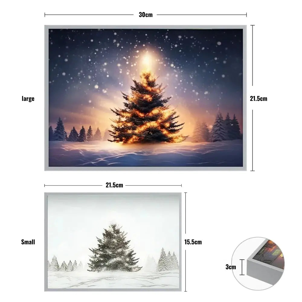 Christmas Tree Lights Decoration LED Lamp Painting