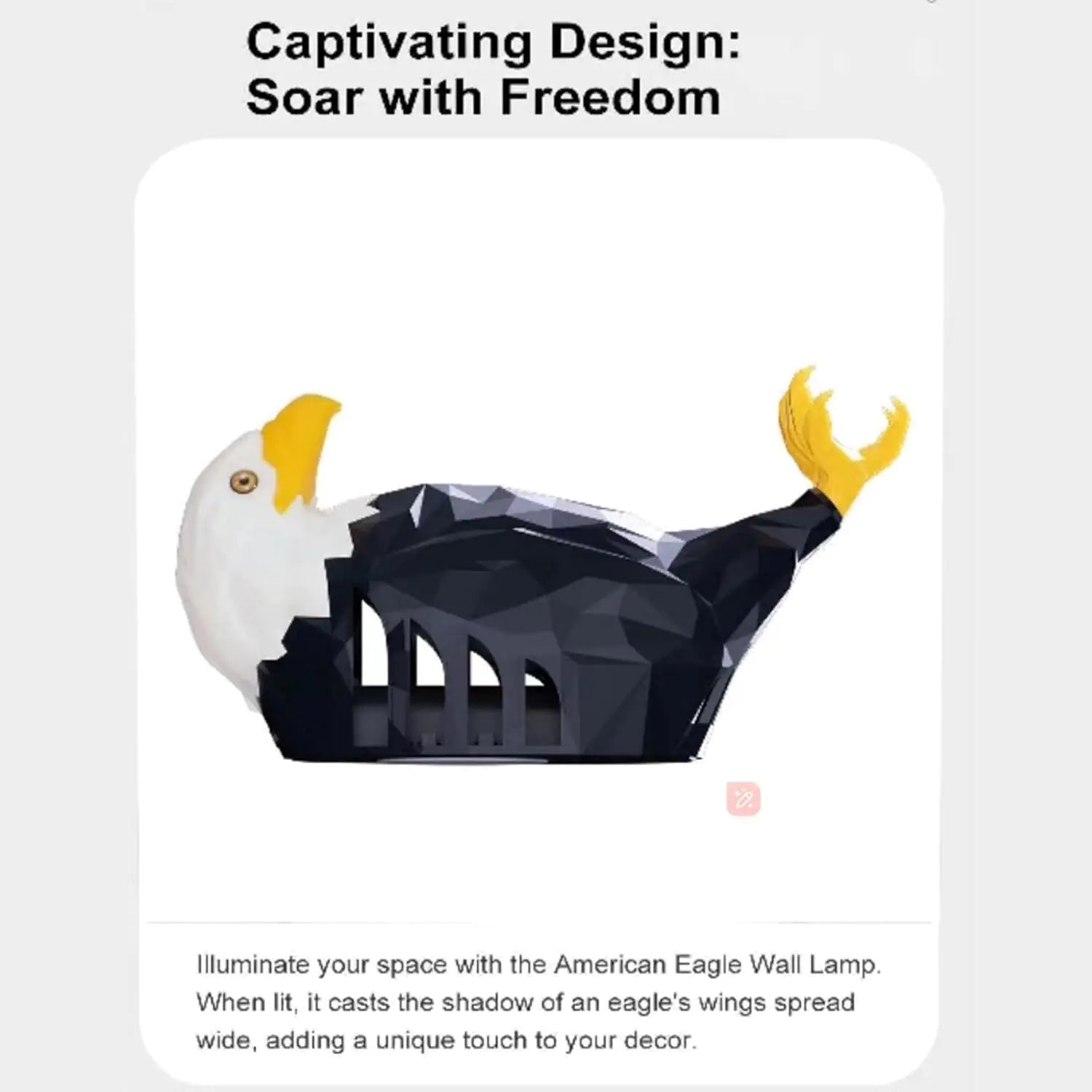 Eagle wall lamp indoor magnetic suction