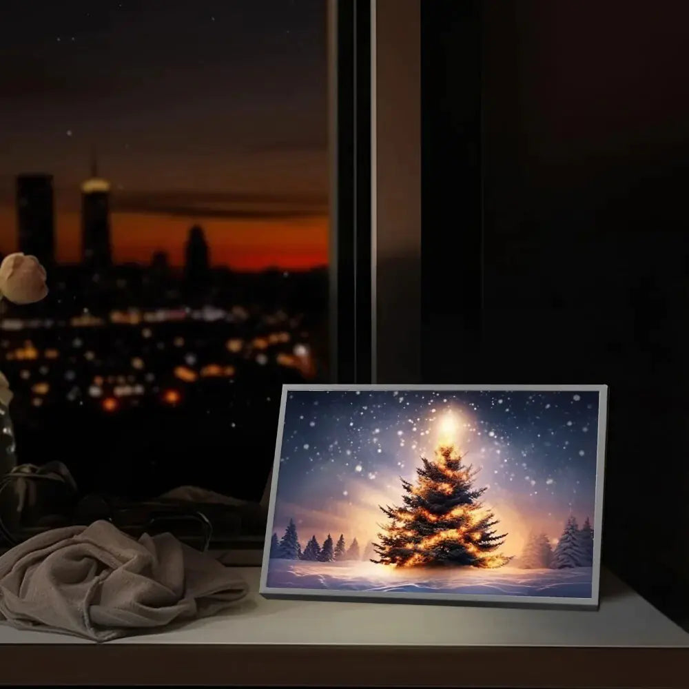 Christmas Tree Lights Decoration LED Lamp Painting