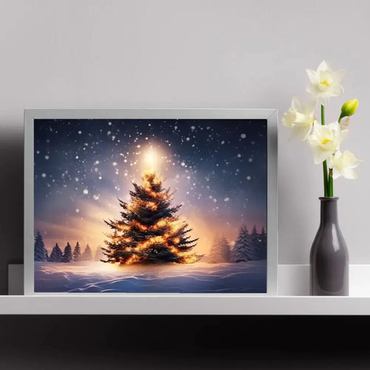 Christmas Tree Lights Decoration LED Lamp Painting